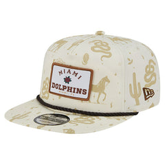 Miami Dolphins New Era Desert Rose 19TWENTY Adjustable Hat - Cream - NFL