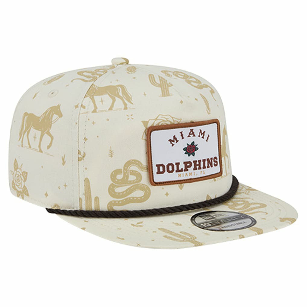 Miami Dolphins New Era Desert Rose 19TWENTY Adjustable Hat - Cream - NFL