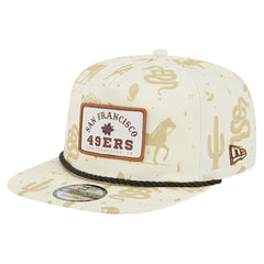 San Francisco 49ers New Era Desert Rose 19TWENTY Adjustable Hat - Cream - NFL