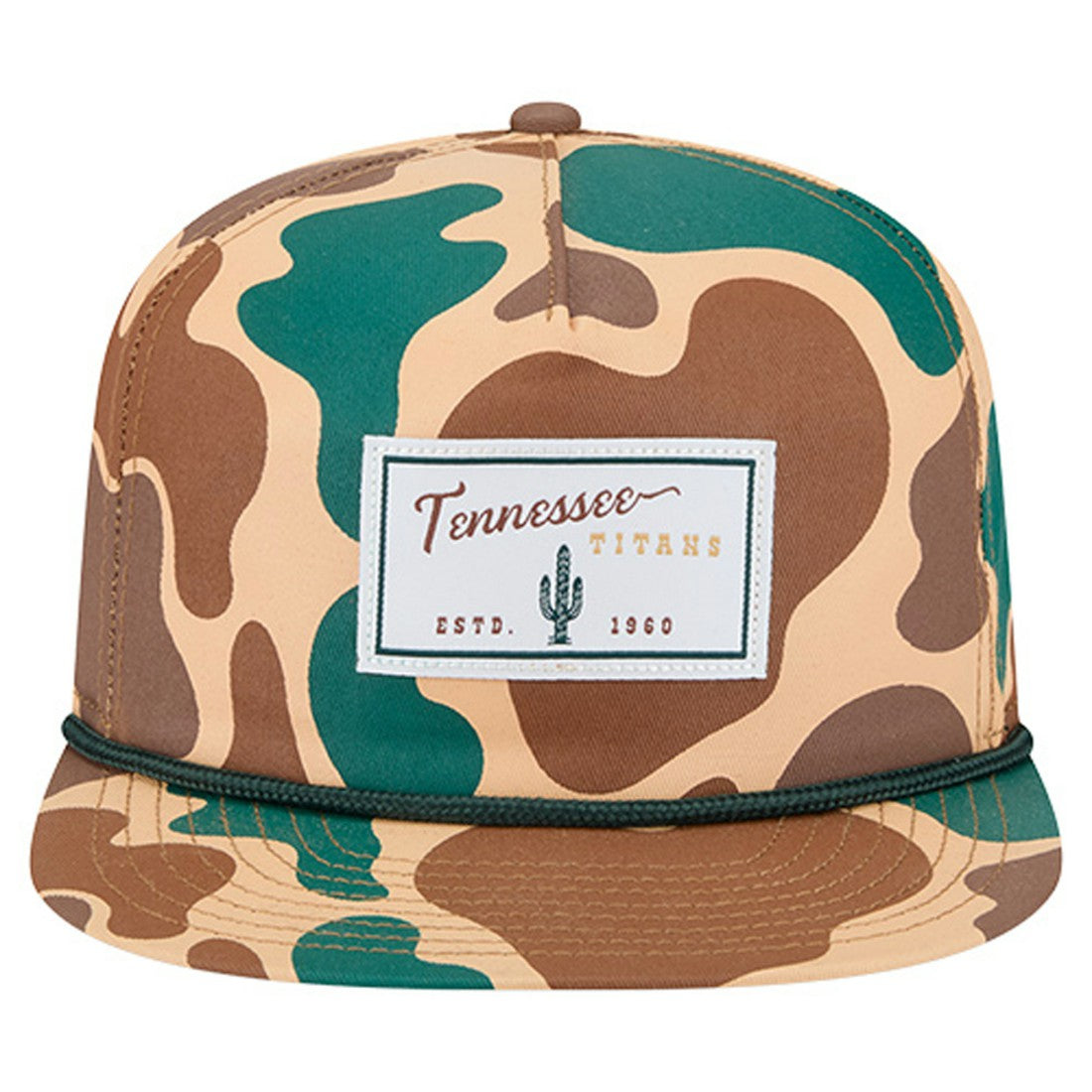 Tennessee Titans New Era Duck Rope 19TWENTY Snapback Hat - Camo - NFL