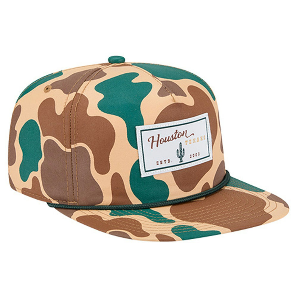 Houston Texans New Era Duck Rope 19TWENTY Snapback Hat - Camo - NFL