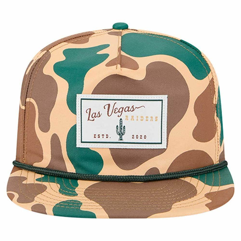 Las Vegas Raiders New Era Duck Rope 19TWENTY Snapback Hat - Camo - NFL
