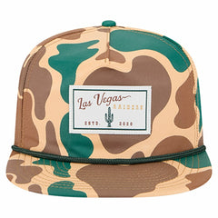 Las Vegas Raiders New Era Duck Rope 19TWENTY Snapback Hat - Camo - NFL