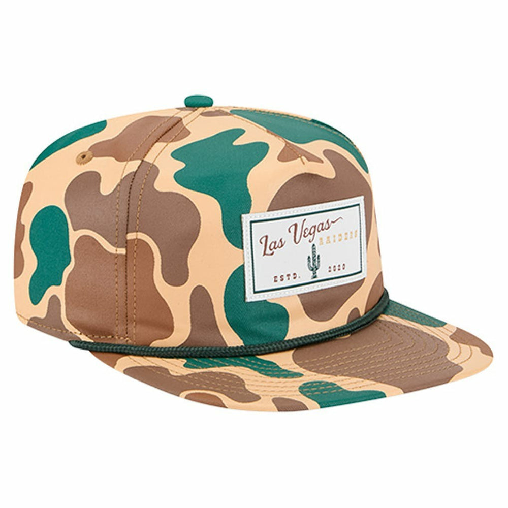 Las Vegas Raiders New Era Duck Rope 19TWENTY Snapback Hat - Camo - NFL