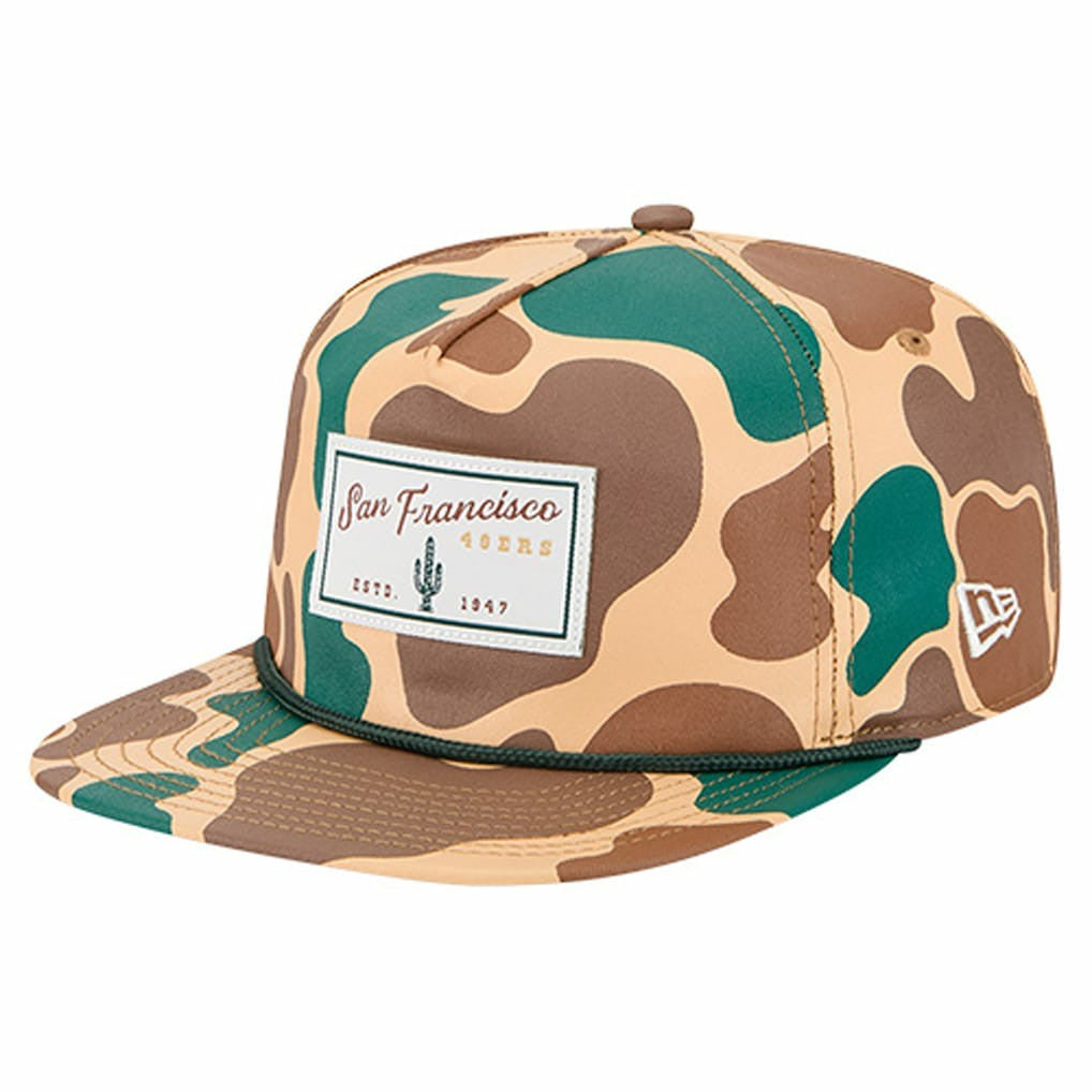 San Francisco 49ers New Era Duck Rope 19TWENTY Snapback Hat - Camo - NFL