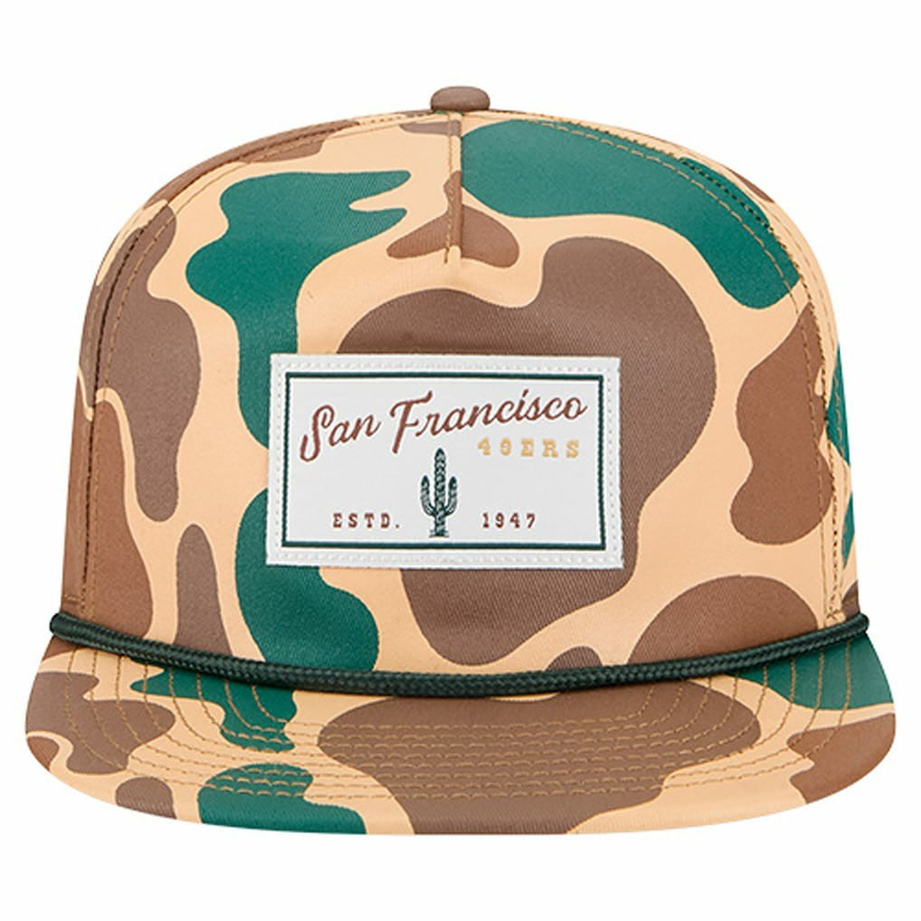 San Francisco 49ers New Era Duck Rope 19TWENTY Snapback Hat - Camo - NFL