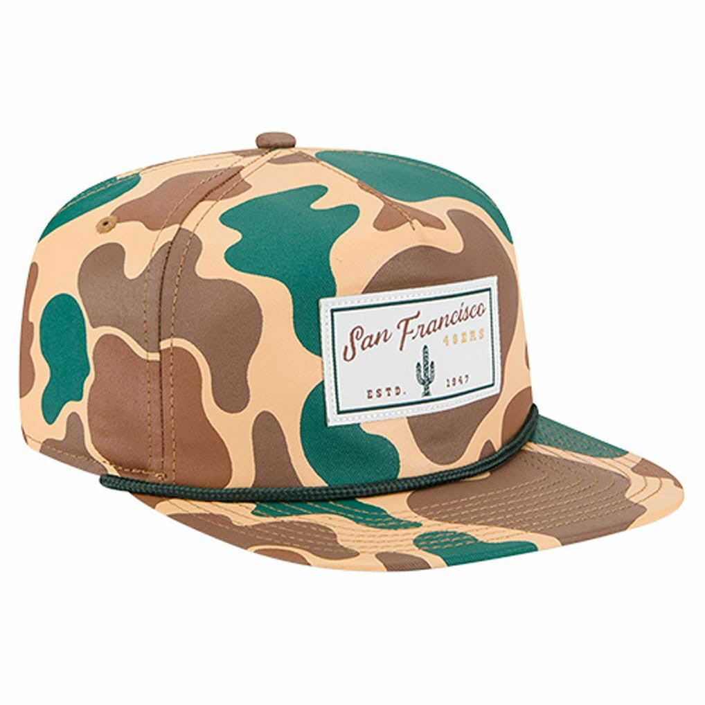 San Francisco 49ers New Era Duck Rope 19TWENTY Snapback Hat - Camo - NFL