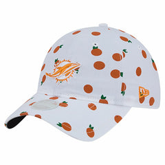 Miami Dolphins New Era Women's Fruit Pattern 9TWENTY Adjustable Hat - White - NFL