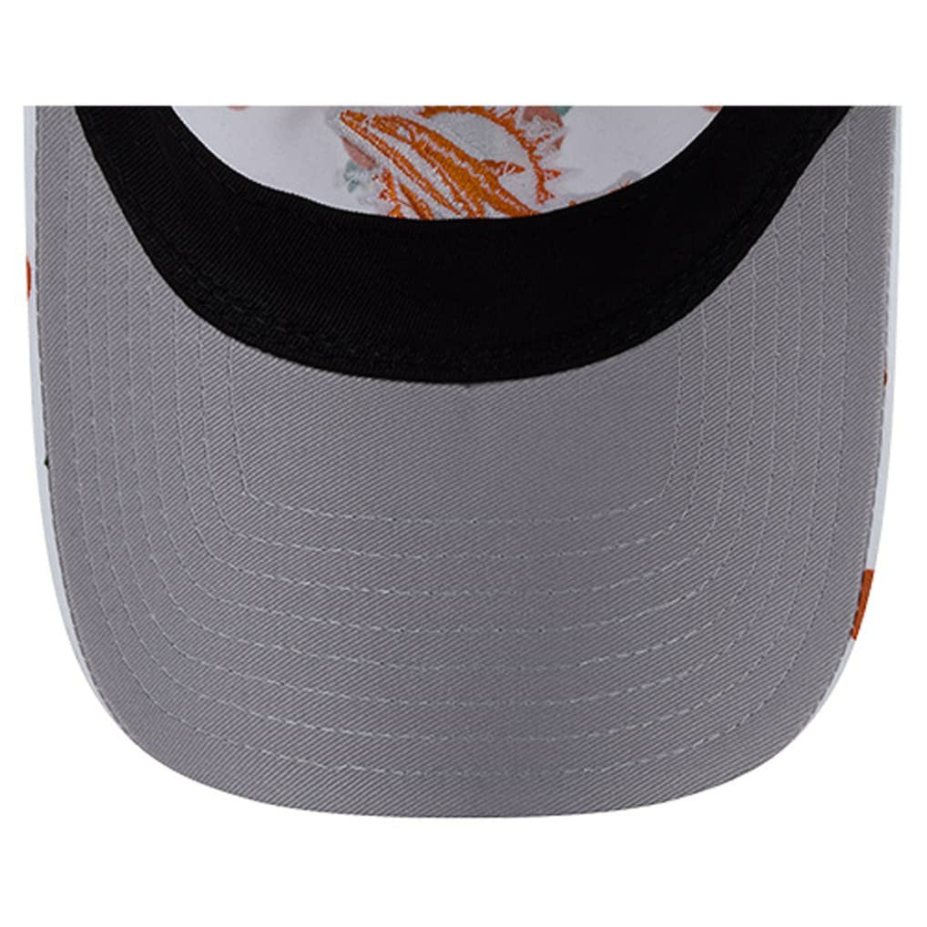 Miami Dolphins New Era Women's Fruit Pattern 9TWENTY Adjustable Hat - White - NFL