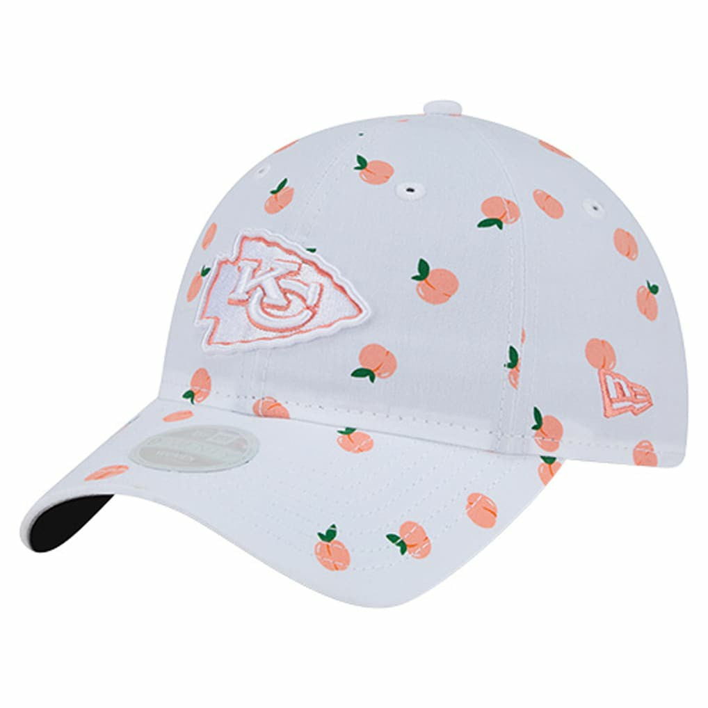 Kansas City Chiefs New Era Women's Fruit Pattern 9TWENTY Adjustable Hat - White - NFL