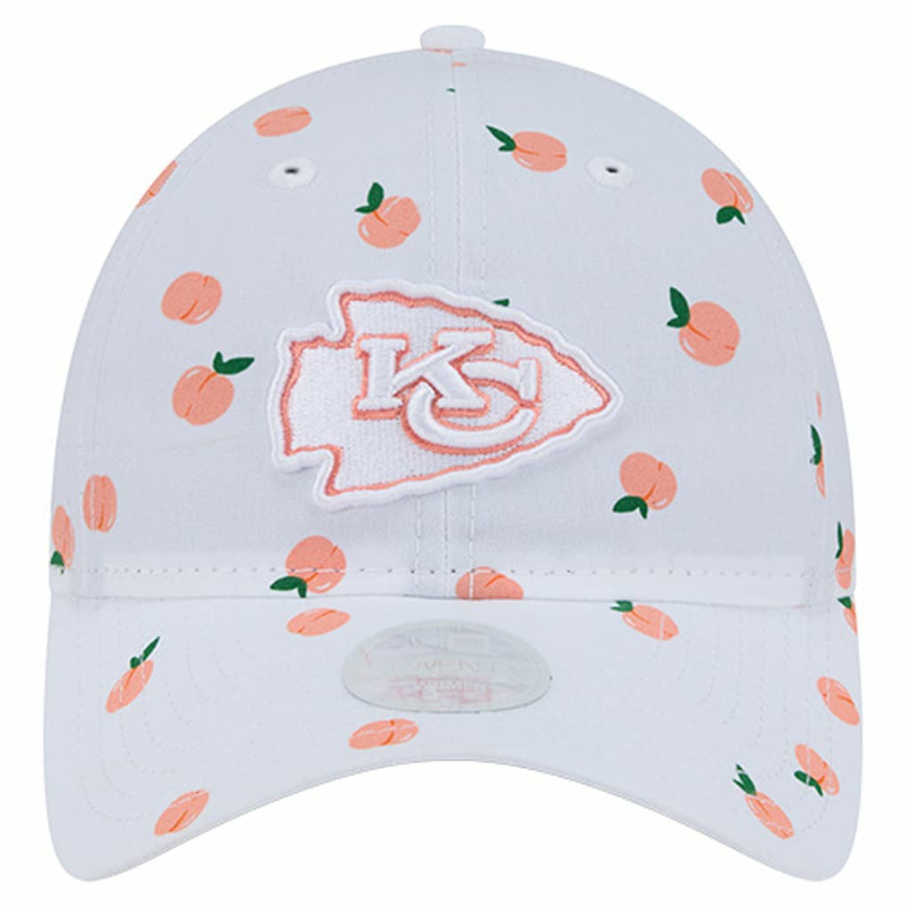 Kansas City Chiefs New Era Women's Fruit Pattern 9TWENTY Adjustable Hat - White - NFL