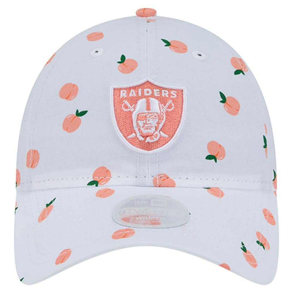 Las Vegas Raiders New Era Women's Fruit Pattern 9TWENTY Adjustable Hat - White - NFL