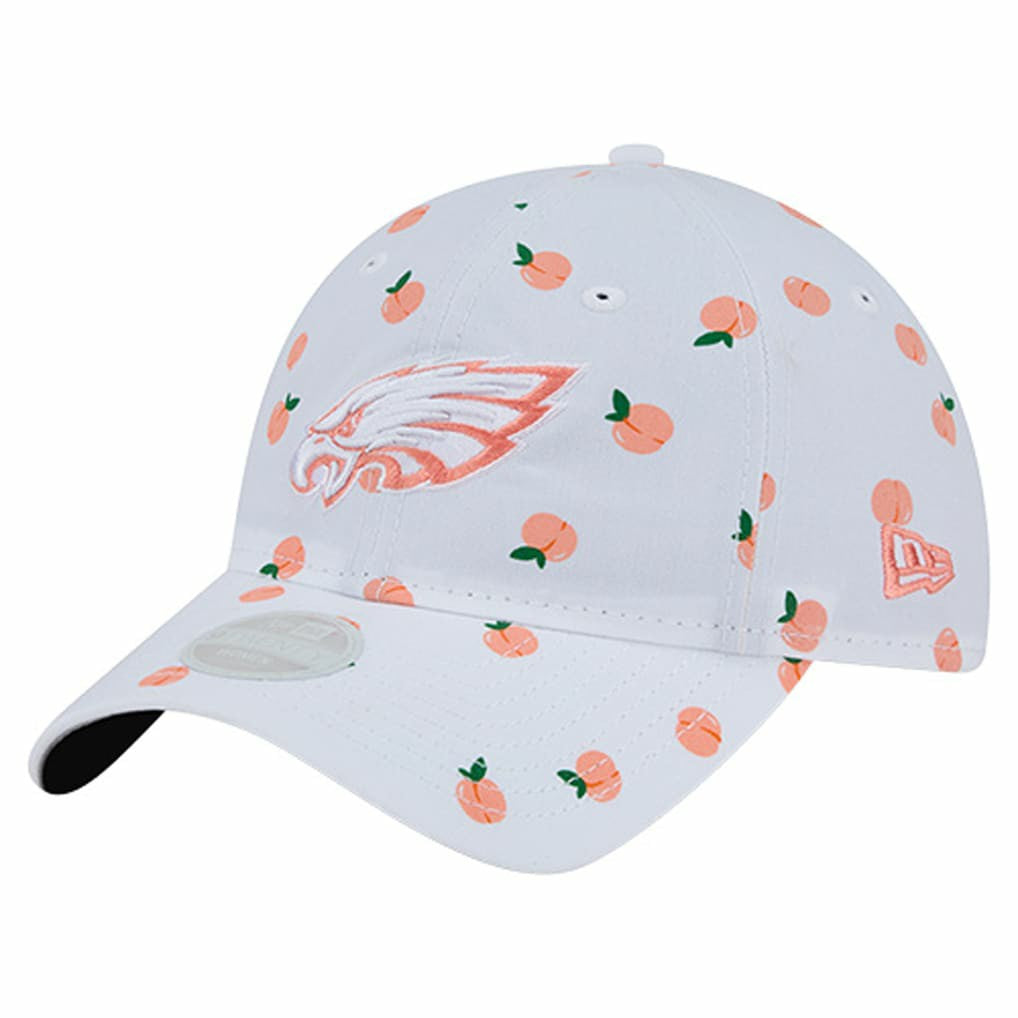 Philadelphia Eagles New Era Women's Fruit Pattern 9TWENTY Adjustable Hat - White - NFL