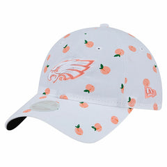 Philadelphia Eagles New Era Women's Fruit Pattern 9TWENTY Adjustable Hat - White - NFL