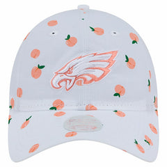 Philadelphia Eagles New Era Women's Fruit Pattern 9TWENTY Adjustable Hat - White - NFL