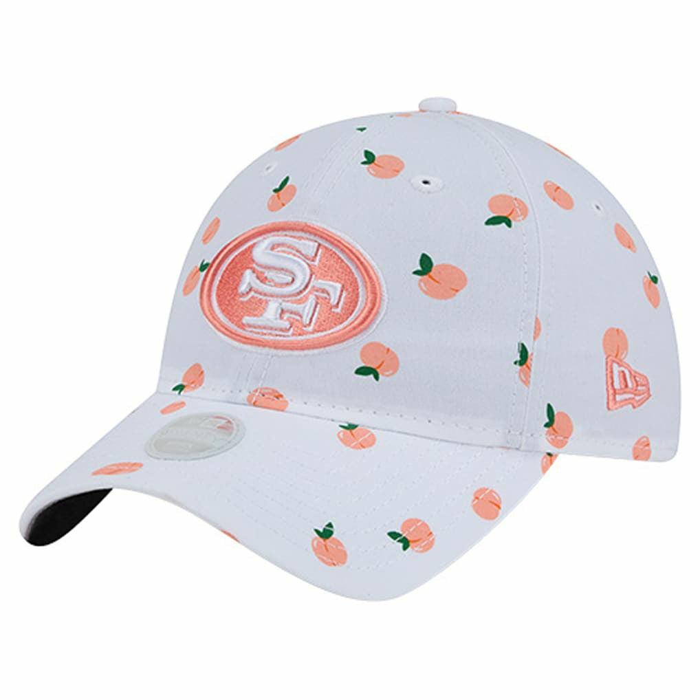 San Francisco 49ers New Era Women's Fruit Pattern 9TWENTY Adjustable Hat - White - NFL