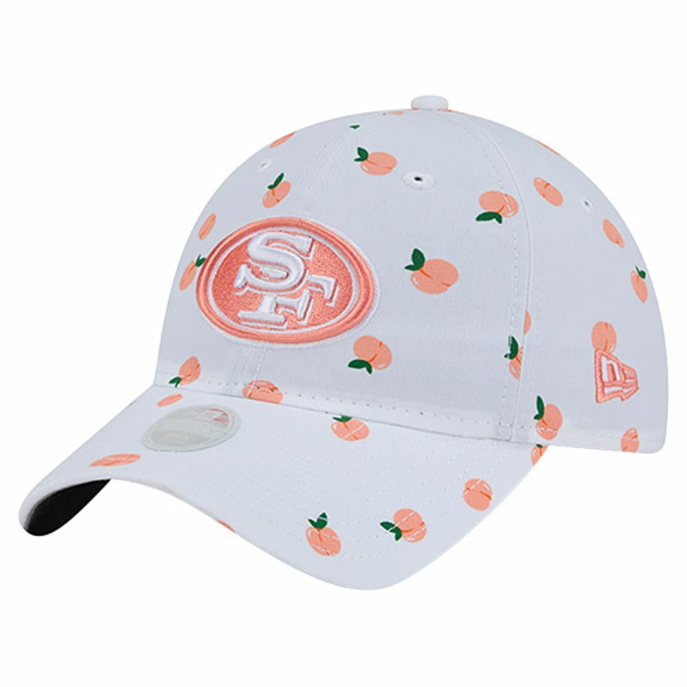 San Francisco 49ers New Era Women's Fruit Pattern 9TWENTY Adjustable Hat - White - NFL