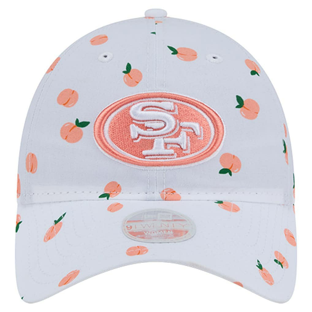 San Francisco 49ers New Era Women's Fruit Pattern 9TWENTY Adjustable Hat - White - NFL