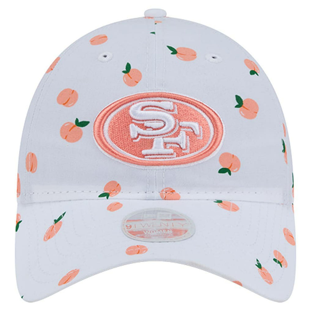 San Francisco 49ers New Era Women's Fruit Pattern 9TWENTY Adjustable Hat - White - NFL