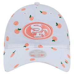 San Francisco 49ers New Era Women's Fruit Pattern 9TWENTY Adjustable Hat - White - NFL