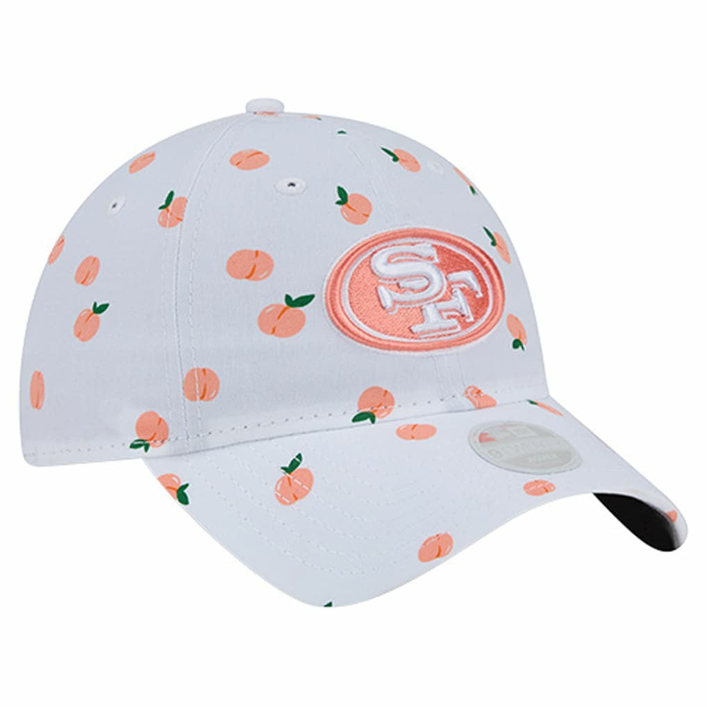 San Francisco 49ers New Era Women's Fruit Pattern 9TWENTY Adjustable Hat - White - NFL