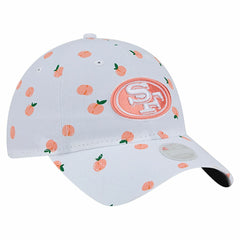 San Francisco 49ers New Era Women's Fruit Pattern 9TWENTY Adjustable Hat - White - NFL