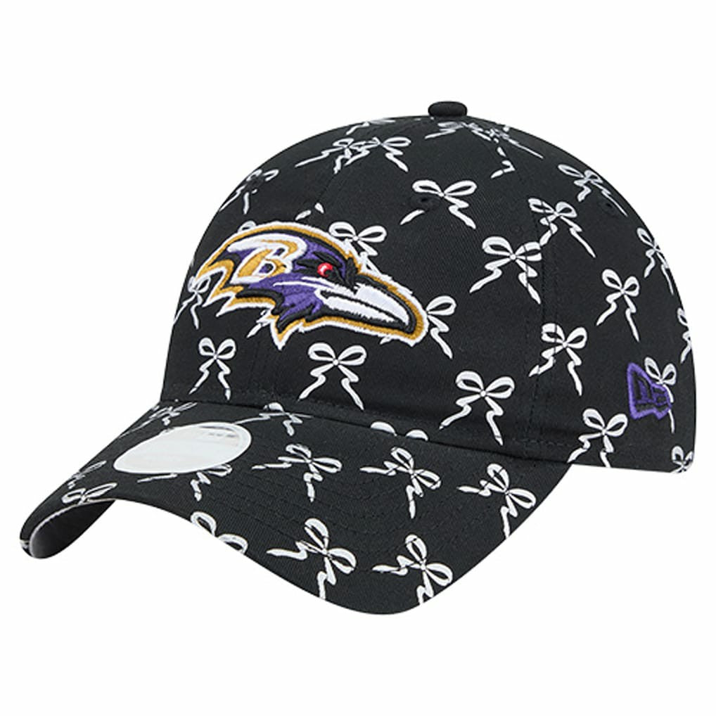 Baltimore Ravens New Era Women's Ribbon 9TWENTY Adjustable Hat - Black - NFL