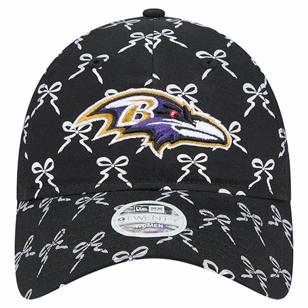 Baltimore Ravens New Era Women's Ribbon 9TWENTY Adjustable Hat - Black - NFL