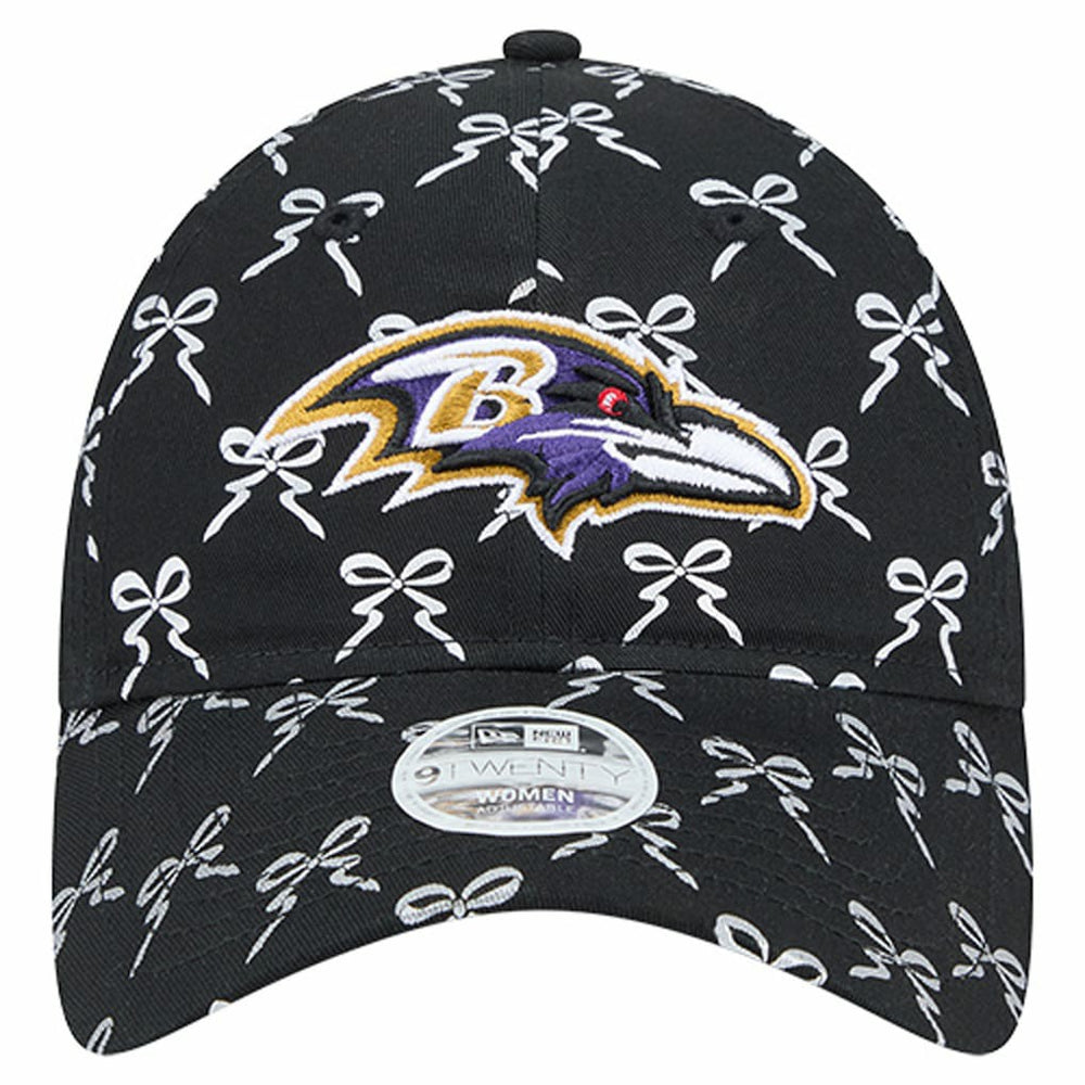 Baltimore Ravens New Era Women's Ribbon 9TWENTY Adjustable Hat - Black - NFL