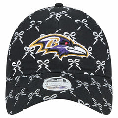 Baltimore Ravens New Era Women's Ribbon 9TWENTY Adjustable Hat - Black - NFL