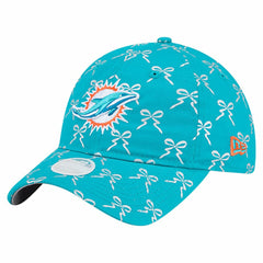 Miami Dolphins New Era Women's Ribbon 9TWENTY Adjustable Hat - Aqua - NFL