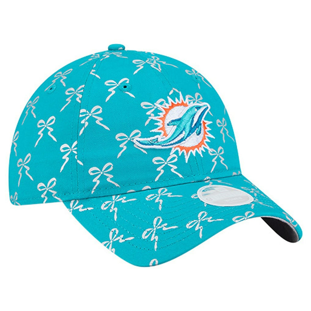 Miami Dolphins New Era Women's Ribbon 9TWENTY Adjustable Hat - Aqua - NFL