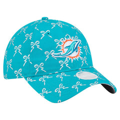 Miami Dolphins New Era Women's Ribbon 9TWENTY Adjustable Hat - Aqua - NFL