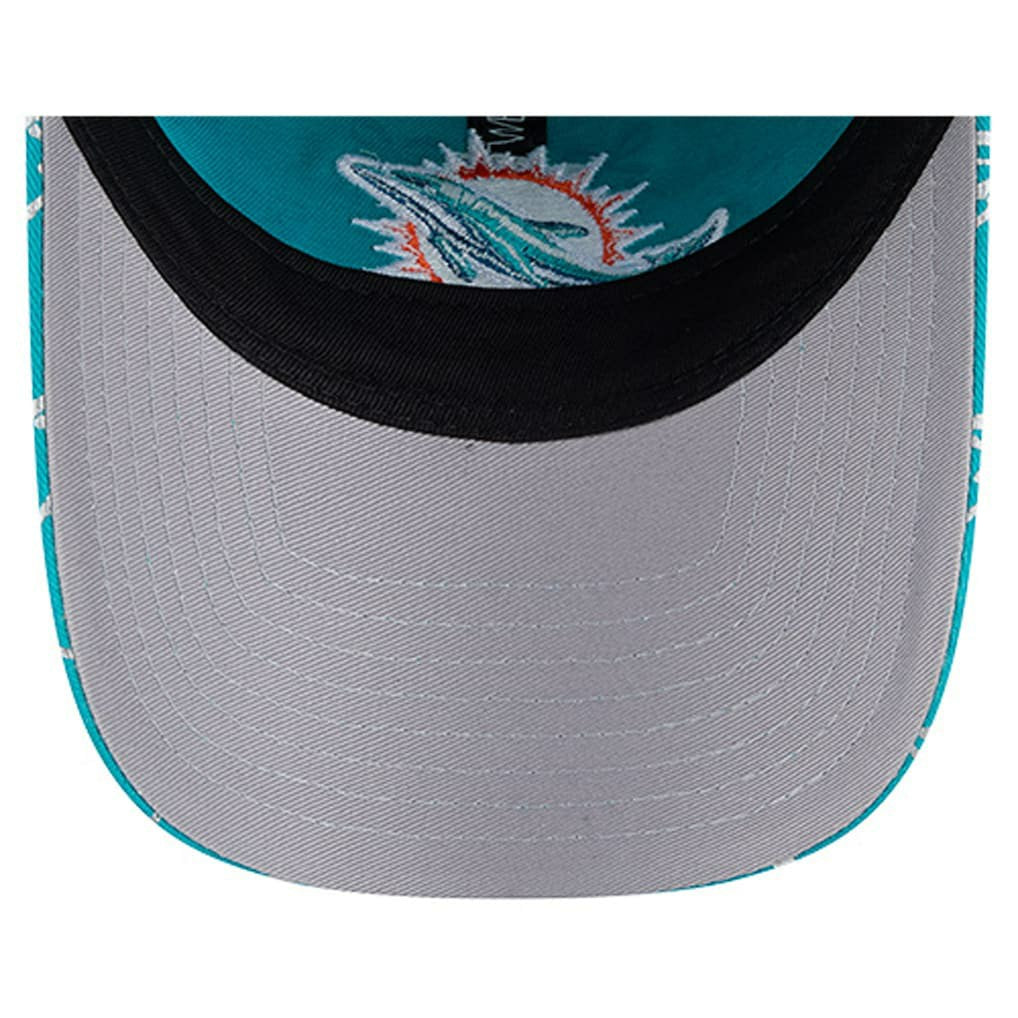 Miami Dolphins New Era Women's Ribbon 9TWENTY Adjustable Hat - Aqua - NFL