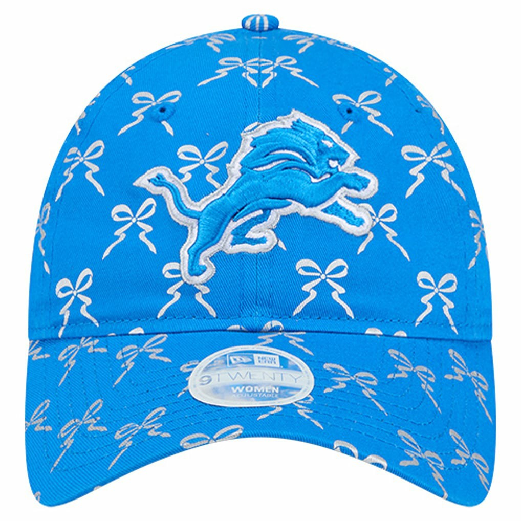 Detroit Lions New Era Women's Ribbon 9TWENTY Adjustable Hat - Blue - NFL