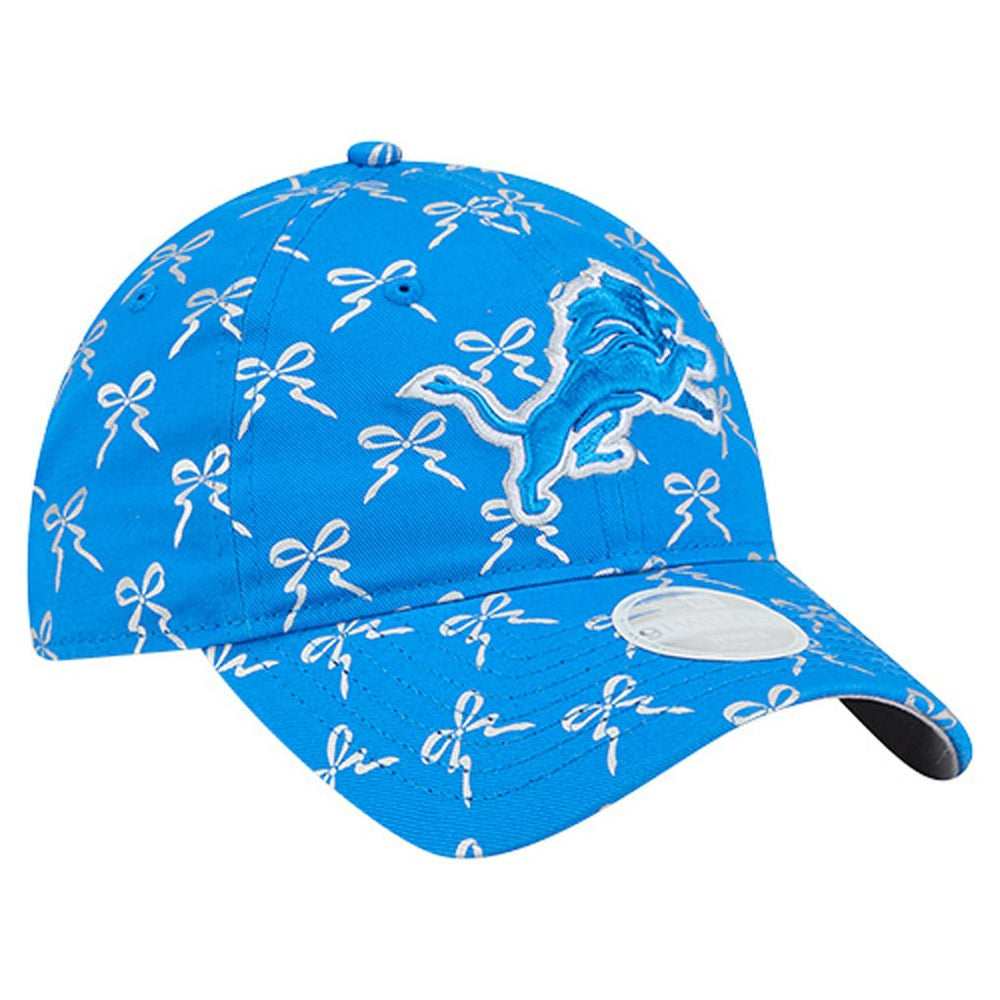 Detroit Lions New Era Women's Ribbon 9TWENTY Adjustable Hat - Blue - NFL