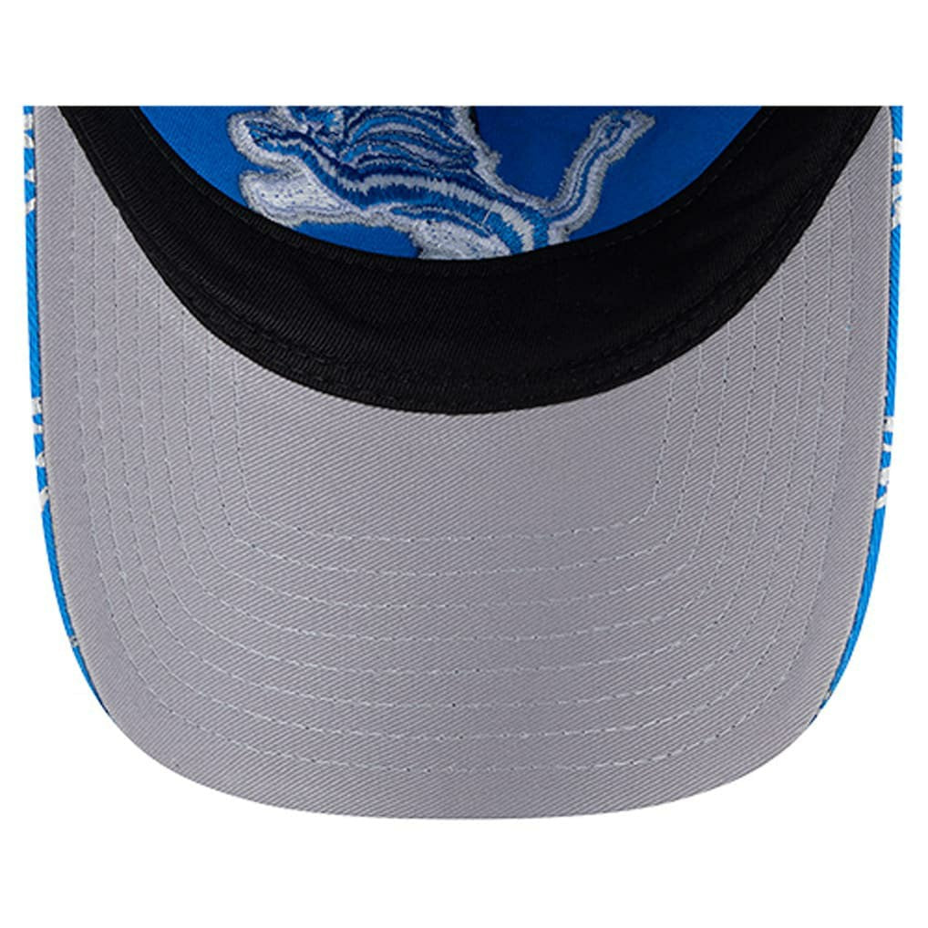 Detroit Lions New Era Women's Ribbon 9TWENTY Adjustable Hat - Blue - NFL
