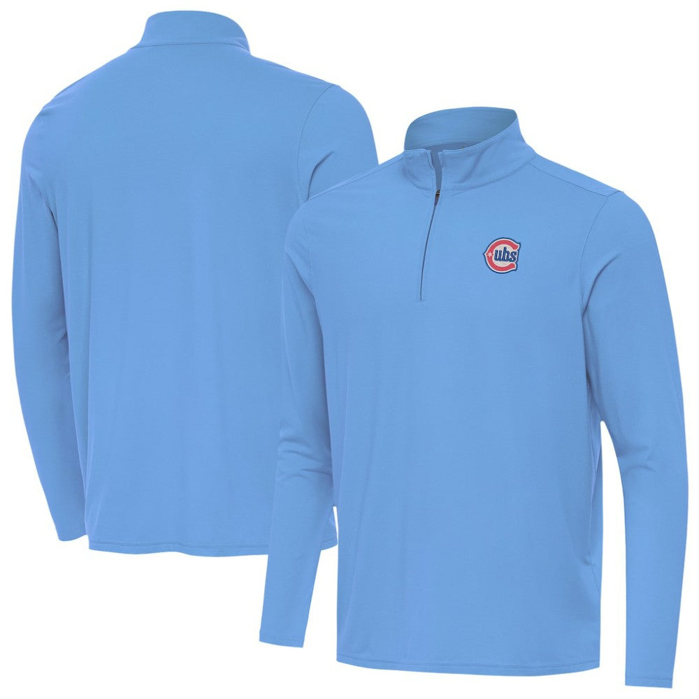 Chicago Cubs Antigua Alternate Logo Intent Quarter-Zip Pullover for sale