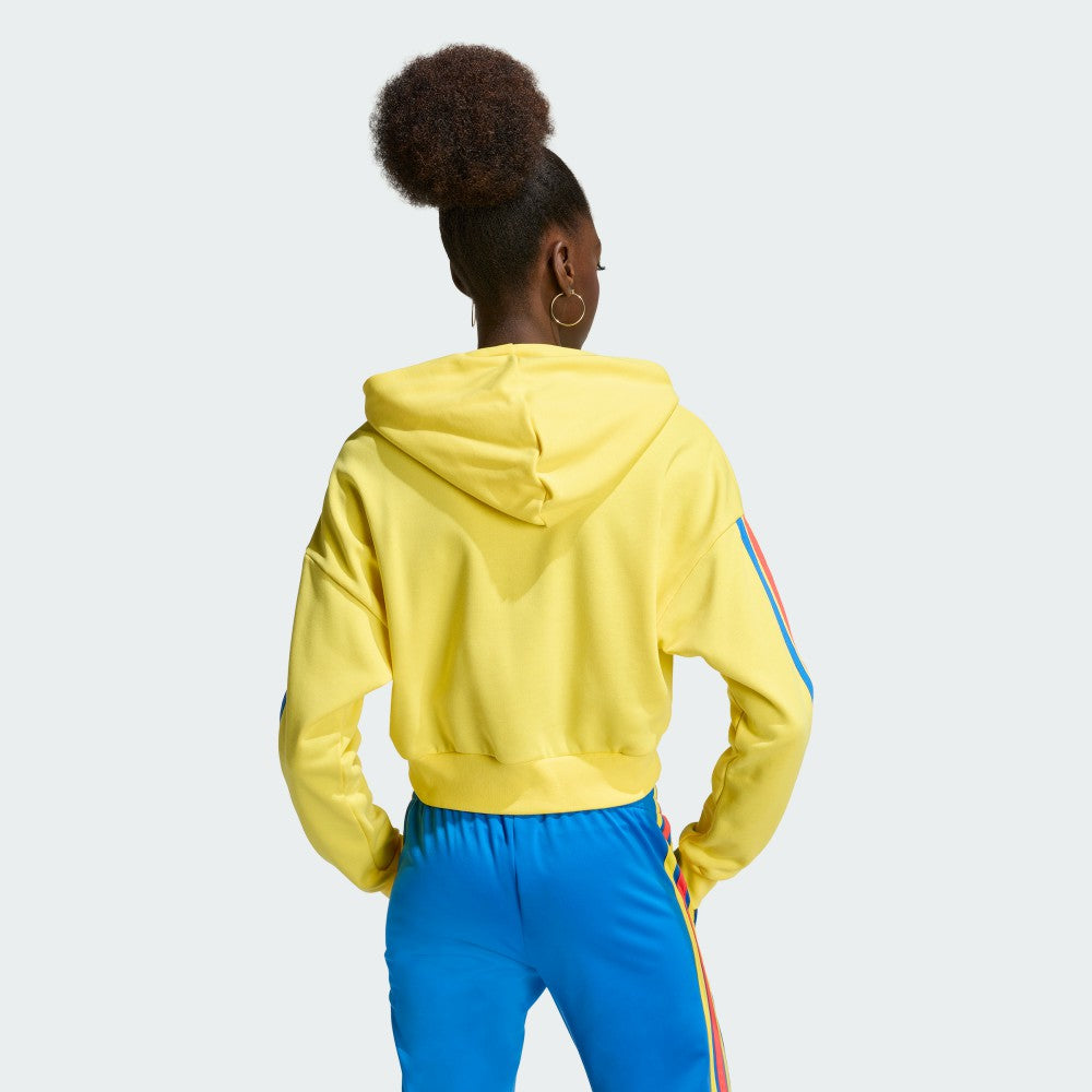 Adidas - Colombia National Team Women's FIFA x World Cup Alphaskin Cropped Hoodie - Yellow