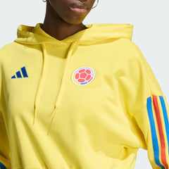 Adidas - Colombia National Team Women's FIFA x World Cup Alphaskin Cropped Hoodie - Yellow