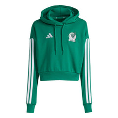 Adidas - Mexico National Team Women's FIFA x World Cup Alphaskin Cropped Hoodie - Green