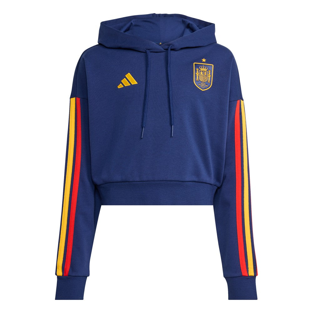 Adidas - Spain National Team Women's FIFA x World Cup Alphaskin Cropped Hoodie - Navy