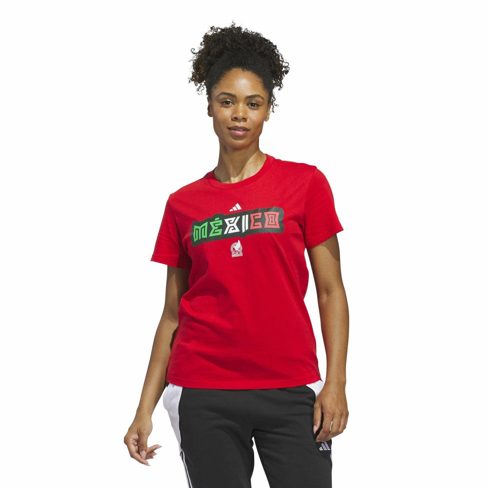 Adidas - Mexico National Team Women's Jersey Hook T-Shirt - Red