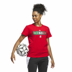 Adidas - Mexico National Team Women's Jersey Hook T-Shirt - Red