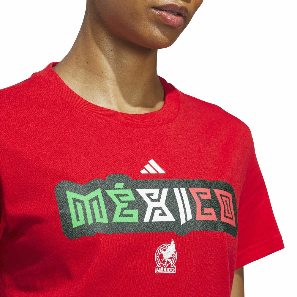 Adidas - Mexico National Team Women's Jersey Hook T-Shirt - Red
