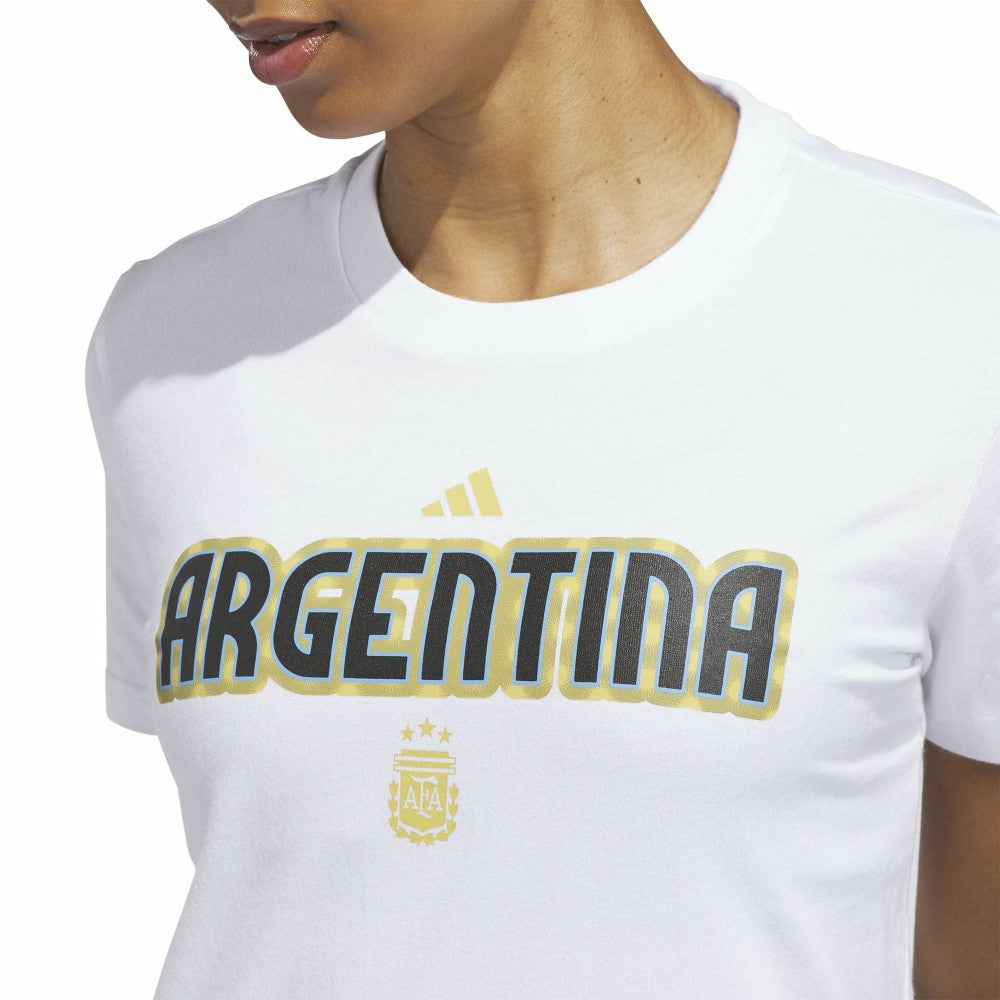 Adidas - Argentina National Team Women's Jersey Hook T-Shirt - White