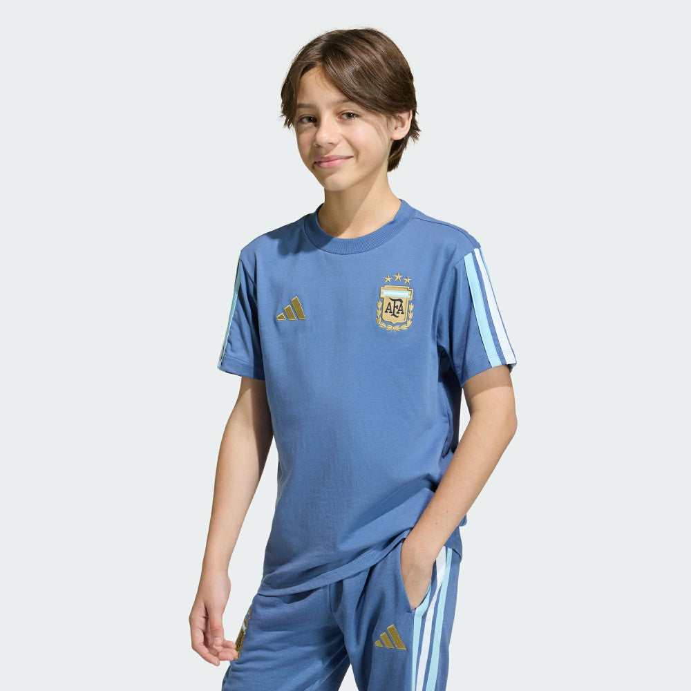 Adidas - Argentina National Team Youth FIFA x World Cup Alphaskin T-Shirt - Blue