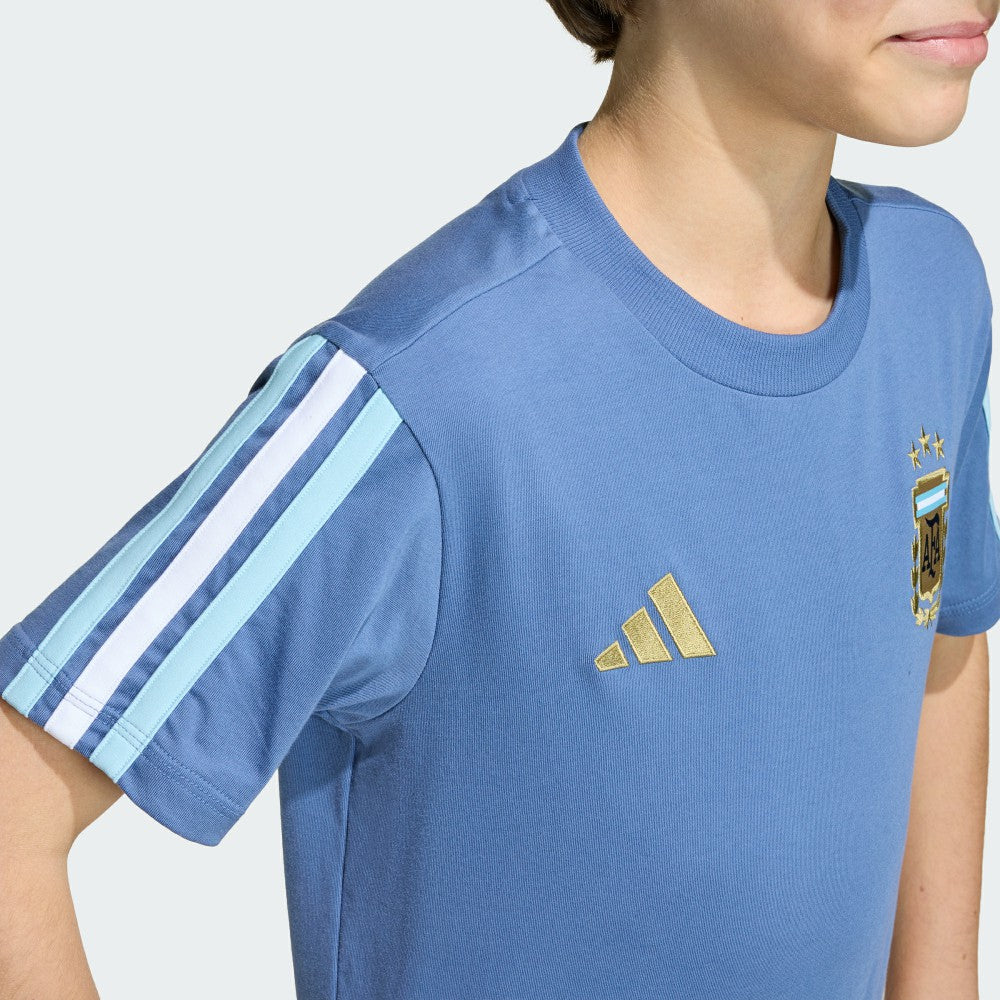 Adidas - Argentina National Team Youth FIFA x World Cup Alphaskin T-Shirt - Blue