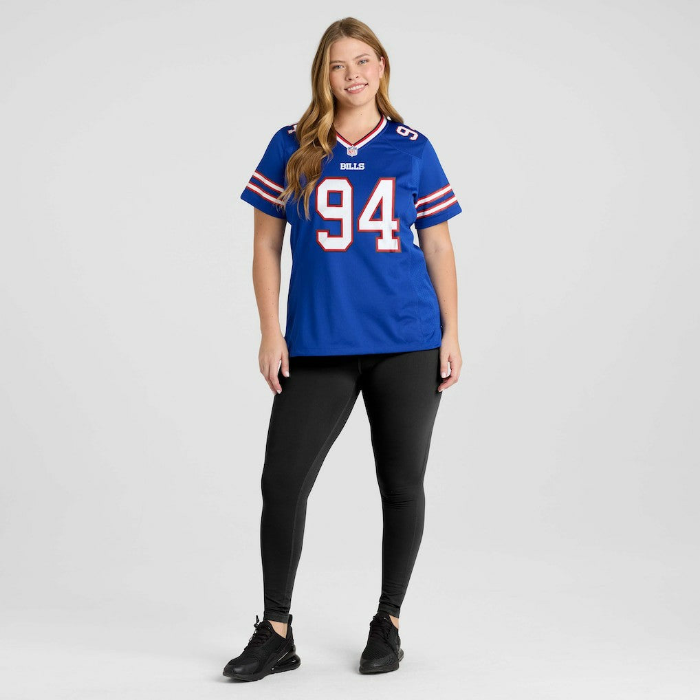 Landon Jackson Buffalo Bills Women's Team Game Jersey - Royal - Nike