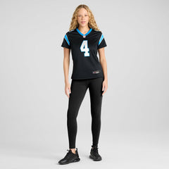 Tetairoa McMillan Carolina Panthers Women's Team Game Jersey - Black - Nike